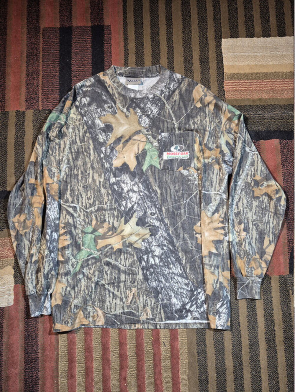 Jerzees Outdoors Mossy Oak Break-Up Camo Long Sleeve Pocket